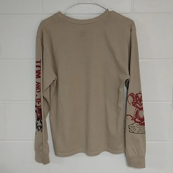 TOM AND JERRY GRAPHIC GRAFITI LONG SLEEVE TEE SHIRT MED 38-40 - Picture 2 of 8